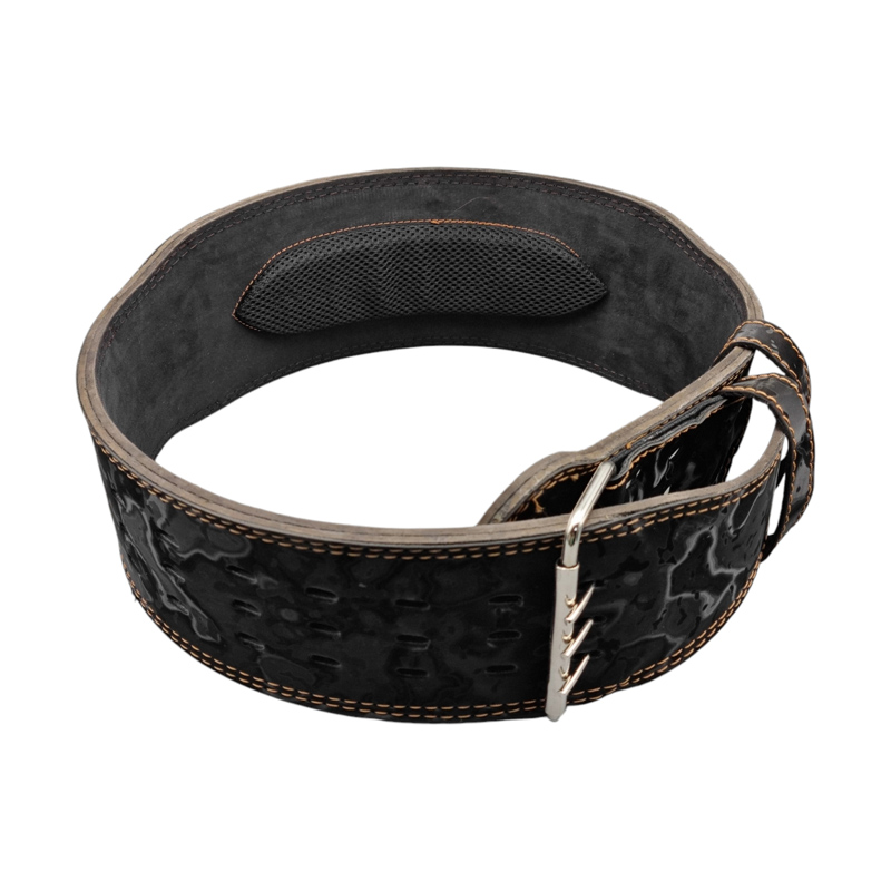 کمربند سوپر پاورلیفتینگ و بدنسازی روگ عرض سگک 10cm مدل ELM- 403E1100 مشکی سگکی - تصویر 3